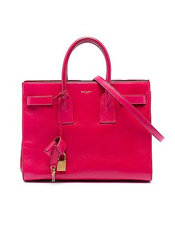 Saint Laurent Small Leather Sac De Jour Satchel (view 1)