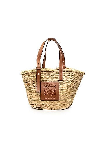 Loewe Medium Raffia Anagram Basket Tote (view 1)