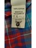 Roar 100% Cotton Plaid Multi Color Blue Red Button-Down Shirt Size M - photo 8