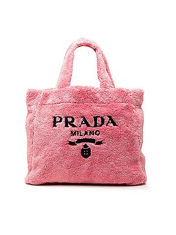 Prada Spugna Terry Cloth Logo Tote (view 1)