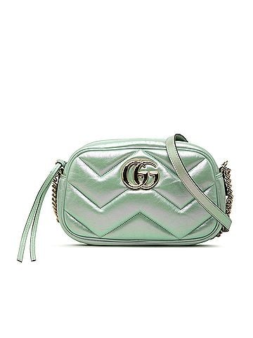 Gucci Small GG Marmont Matelasse Iridescent Nappa Crossbody (view 1)