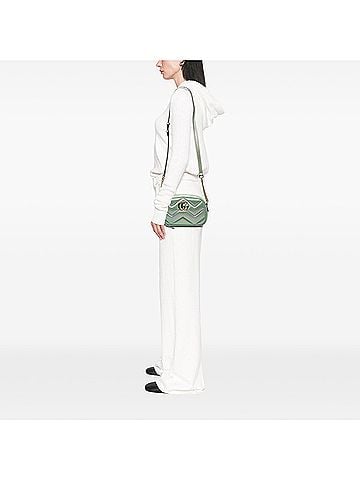 Gucci Small GG Marmont Matelasse Iridescent Nappa Crossbody (view 2)