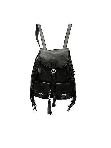 Saint Laurent Calfskin Fringe Festival Backpack (view 1)