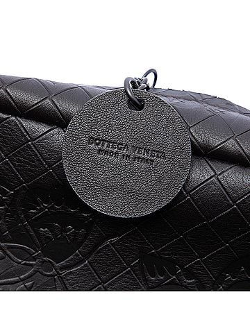Bottega Veneta Small Calfskin Intrecciomirage Embossed Butterfly Chain Crossbody (view 2)