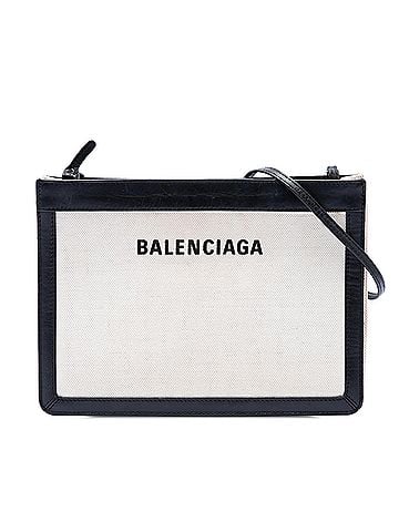 Balenciaga Canvas Navy Pochette M Crossbody (view 1)