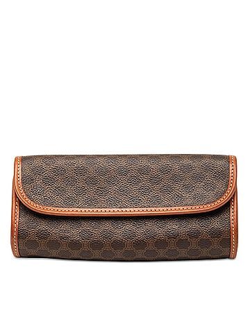 Céline Macadam Coated Canvas Clutch (view 1)