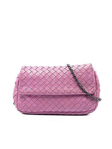 Bottega Veneta Mini Nappa Intrecciato Expandable Chain Flap Crossbody (view 1)
