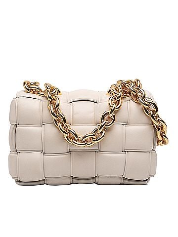 Bottega Veneta Nappa Intrecciato Padded Chain Cassette Satchel (view 1)