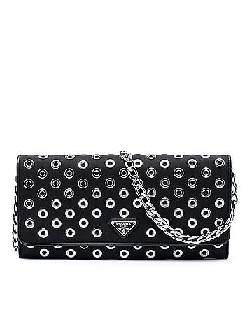 Prada Tessuto Grommet Wallet On Chain (view 1)