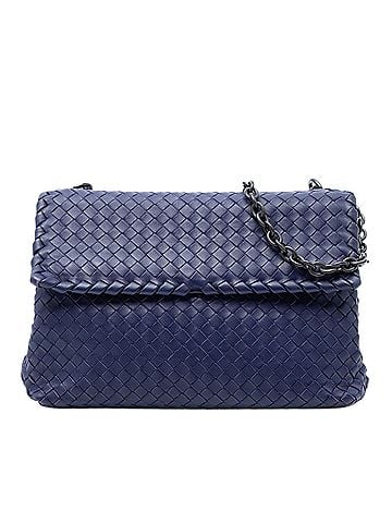Bottega Veneta Medium Nappa Intrecciato Olimpia Shoulder Bag (view 1)
