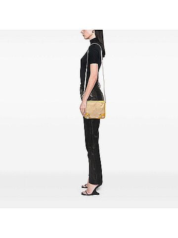 Fendi Zucchino Canvas F Charm Crossbody (view 2)