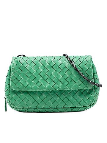 Bottega Veneta Mini Nappa Intrecciato Expandable Chain Flap Crossbody (view 1)