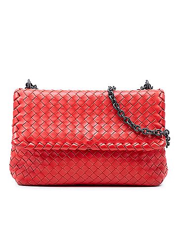 Bottega Veneta Small Nappa Intrecciato Olimpia Shoulder Bag (view 1)