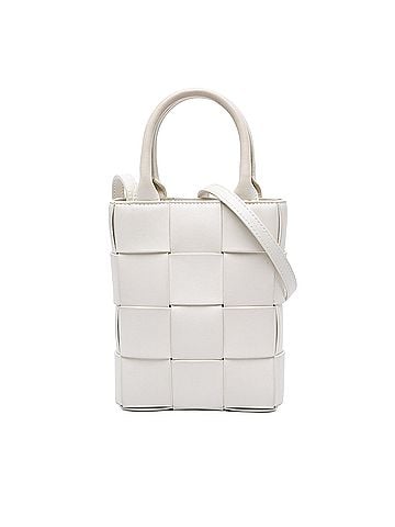 Bottega Veneta Mini Maxi Nappa Intrecciato North South Casette Tote (view 1)