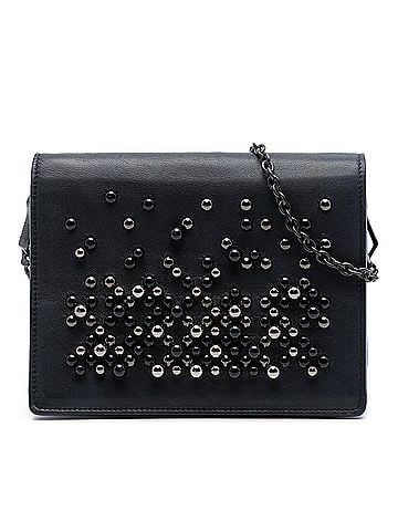 Bottega Veneta Leather Studded Wallet on Chain (view 1)
