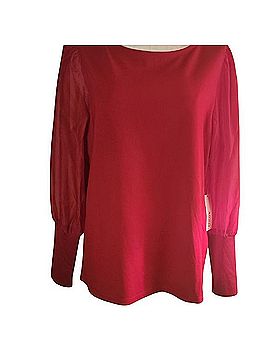 Chico's Ponte Organza Puff Sleeve Tee Long Sleeve Top (view 1)