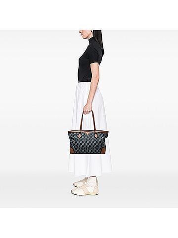 Gucci Medium GG Denim Ophidia Tote (view 2)