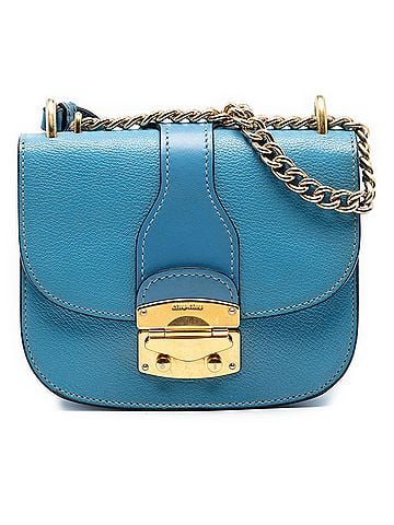 Miu Miu Goatskin Madras Crossbody (view 1)
