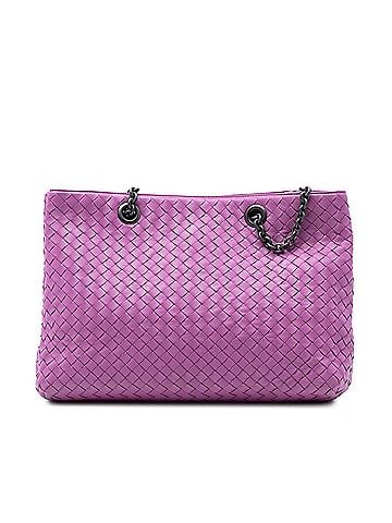 Bottega Veneta Medium Nappa Intrecciato Double Chain Tote (view 1)