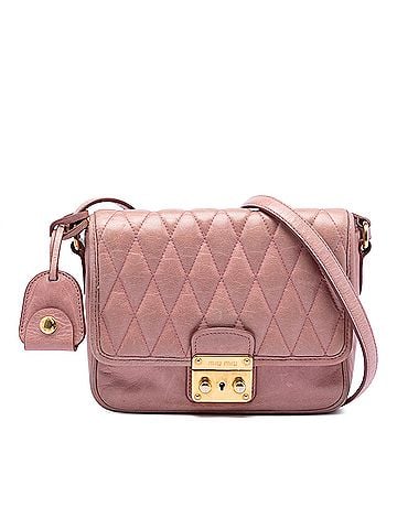 Miu Miu Vitello Shine Trapu Crossbody (view 1)