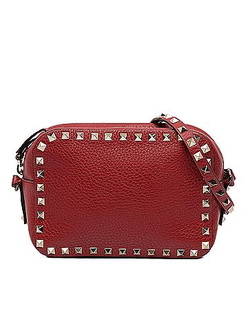 Valentino Grainy Calfskin Rockstud Camera Bag (view 1)