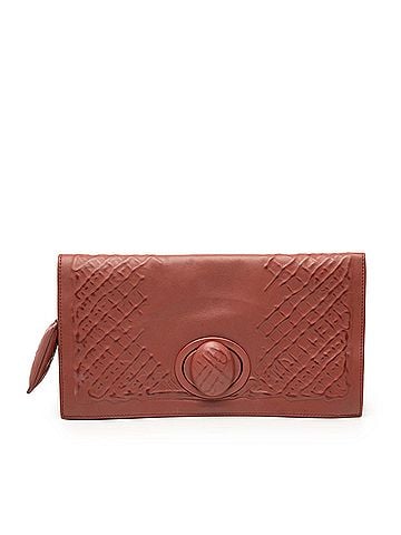 Bottega Veneta Nappa Embossed Intrecciato Turn Lock Clutch (view 1)