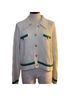 Marled Solid Green Ivory Cardigan Size L - photo 1