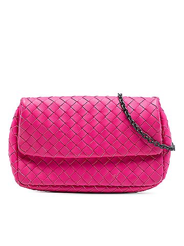 Bottega Veneta Mini Nappa Intrecciato Expandable Chain Flap Crossbody (view 1)