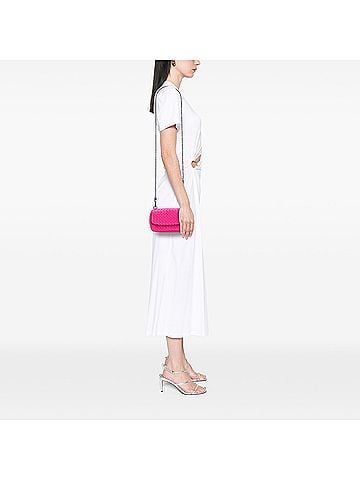 Bottega Veneta Mini Nappa Intrecciato Expandable Chain Flap Crossbody (view 2)