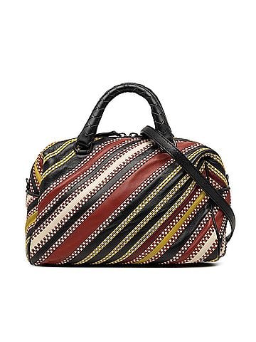 Bottega Veneta Nappa Diagonal Stripe Boston Bag (view 1)