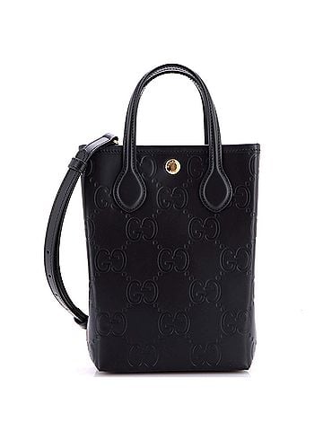Gucci Vertical Tote GG Embossed Leather Mini (view 1)