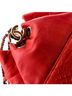 Chanel 100% Leather Red Gabrielle Drawstring Bag Calfskin and Python Small One size - photo 6