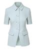 Veronica Beard 100% Polyester Floral Blue Blazer Size 14 - photo 9