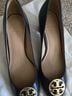 Tory Burch 100% Leather Black Heels Size 8 - photo 4