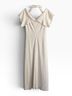 Rosetta Getty Solid Ivory Cocktail Dress Size 12 - photo 14
