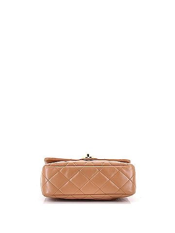 Chanel Golden Links Top Handle Flap Bag Quilted Shiny Lambskin Medium (view 2)