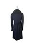 Rebecca Taylor 95% Wool 5% Polyamide 100% Modacrylic 100% Polyester Blue Black Coat Size 0 - photo 2
