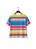 Ralph Lauren Stripes Multi Color Short Sleeve Blouse Size L - photo 1