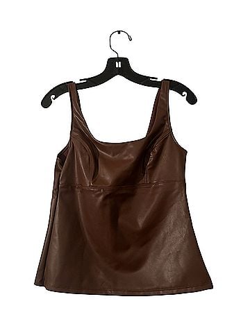 Sofia by Sofia Vergara Bustier Faux Leather Top (view 1)