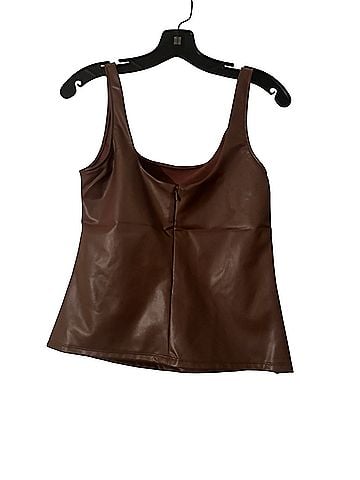 Sofia by Sofia Vergara Bustier Faux Leather Top (view 2)