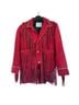 Free People 100% Suede Red Jacket Size S - photo 11