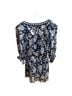 Cynthia Steffe 100% Silk Floral Blue White Blouse Size S - photo 2