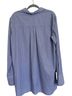 Hatch 100% Cotton Stripes Blue White Button-Down Shirt Size 2 - photo 2