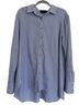 Hatch 100% Cotton Stripes Blue White Button-Down Shirt Size 2 - photo 1