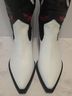 Matisse 100% Leather Floral Black White Red Boots Size 8 - photo 5
