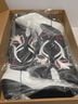 Matisse 100% Leather Floral Black White Red Boots Size 8 - photo 10