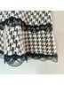 Lux Houndstooth Black White Casual Skirt Size M - photo 5