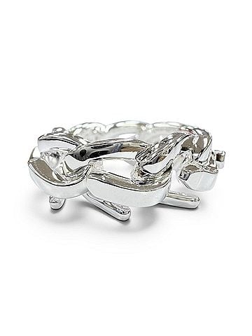 Tiffany & Co. TIFFANY&amp;Co. Tiffany Forge AG925 Accessory Ring, Silver, 50, Weight 12.06g, Women's/Men's. (view 1)