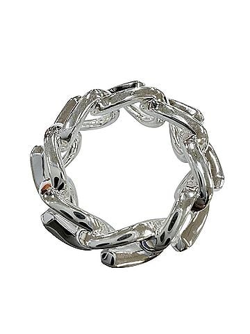 Tiffany & Co. TIFFANY&amp;Co. Tiffany Forge AG925 Accessory Ring, Silver, 50, Weight 12.06g, Women's/Men's. (view 2)