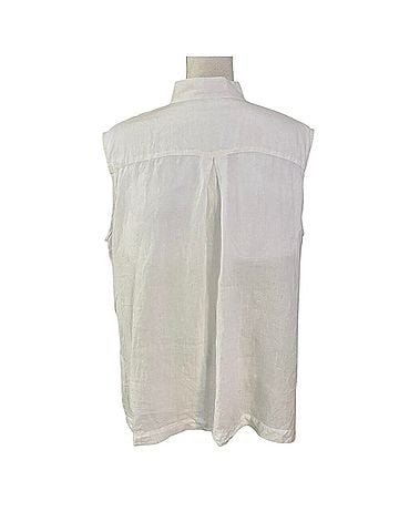 Eskandar Sleeveless Button-Down Shirt (view 2)